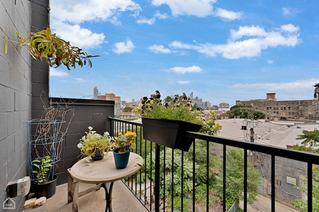 view of balcony