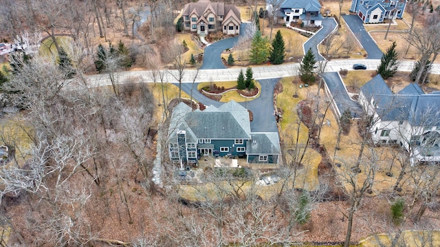 birds eye view of property featuring a residential view