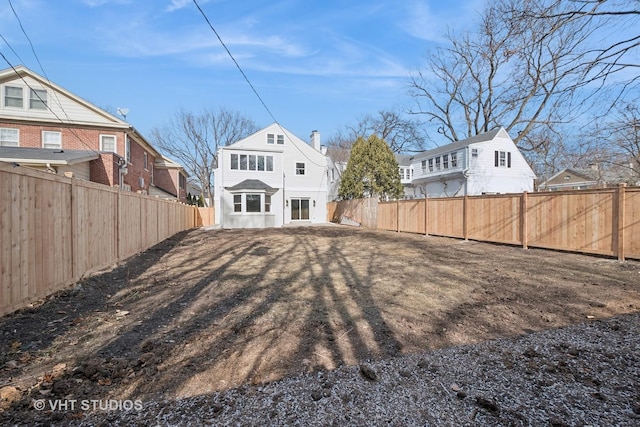 view of rear view of property