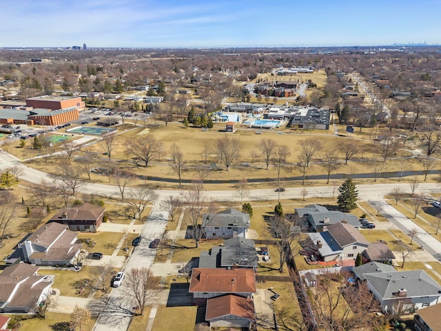 aerial view featuring a residential view