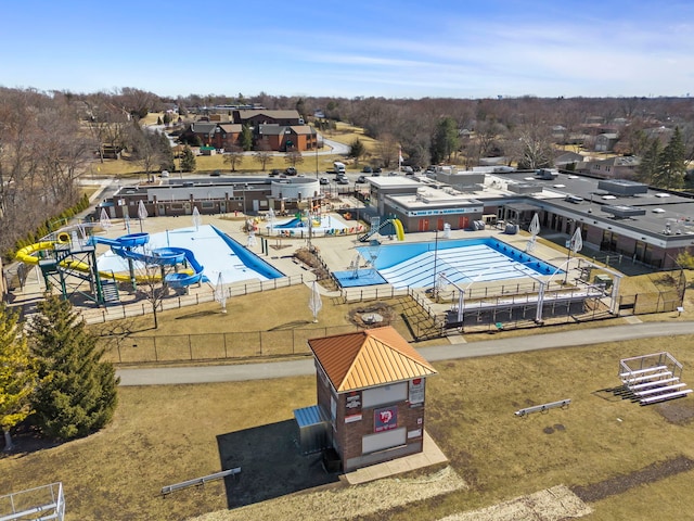 birds eye view of property