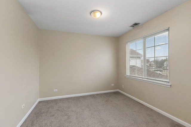 view of carpeted empty room