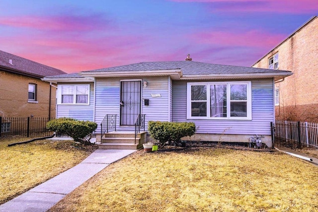 bungalow with a yard