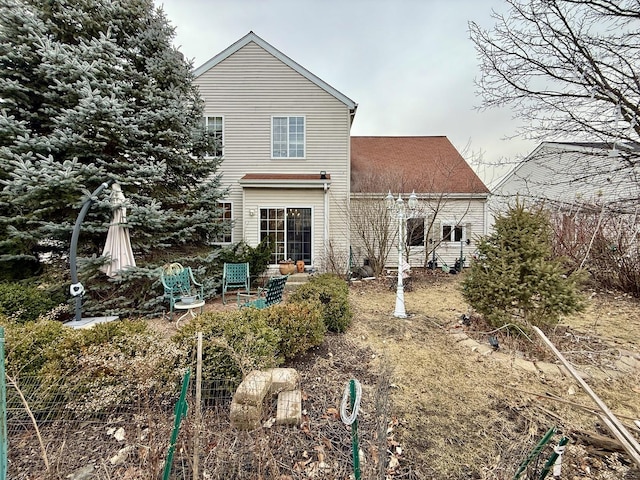 view of rear view of property