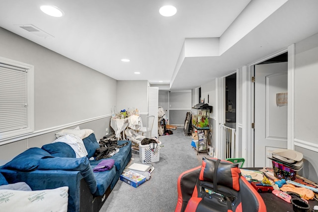 playroom with carpet flooring