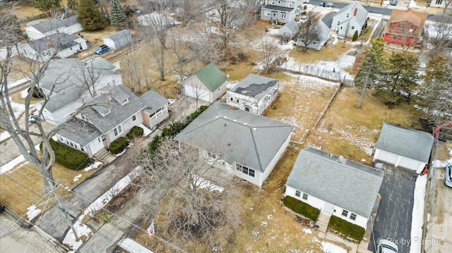 bird's eye view featuring a residential view