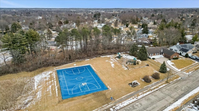 bird's eye view featuring a residential view