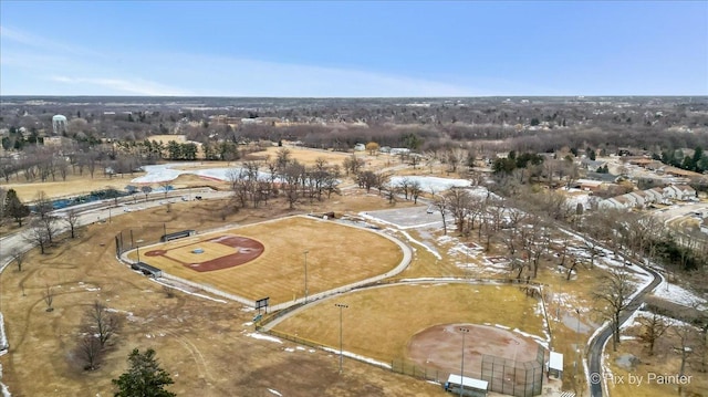 birds eye view of property