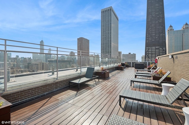 view of wooden terrace