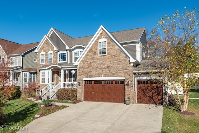 view of front property featuring a garage