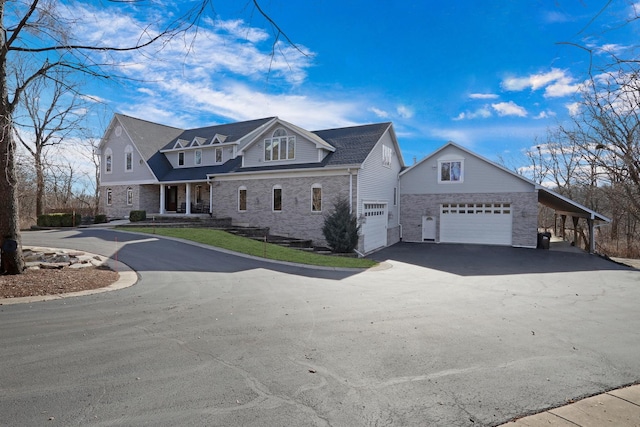 front facade featuring a garage