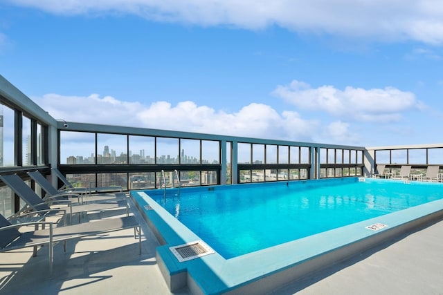 view of pool with a patio