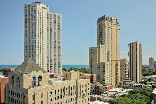 city view featuring a water view