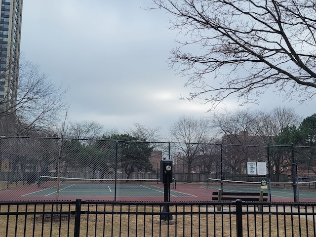 view of tennis court