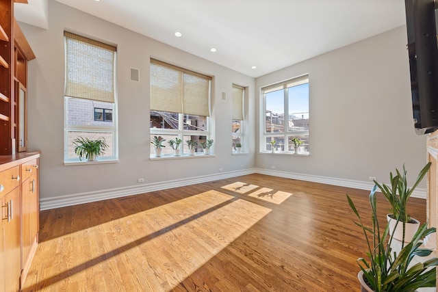 interior space featuring light hardwood / wood-style floors