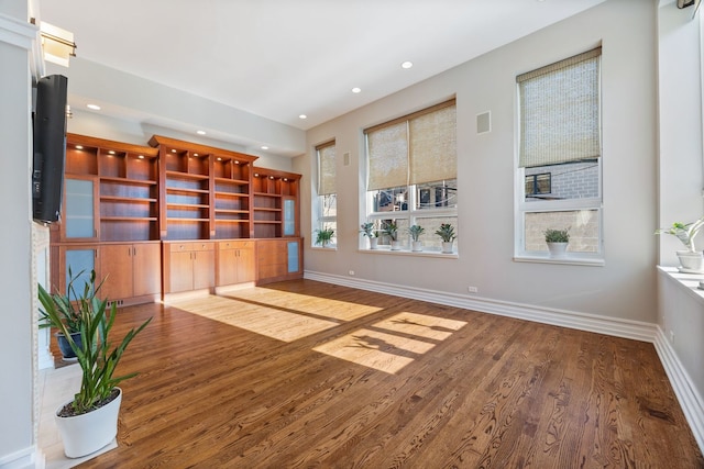 interior space featuring hardwood / wood-style floors