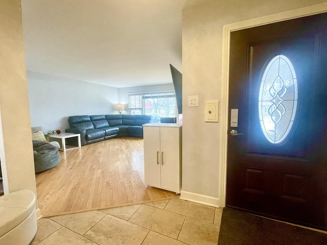 view of tiled entryway