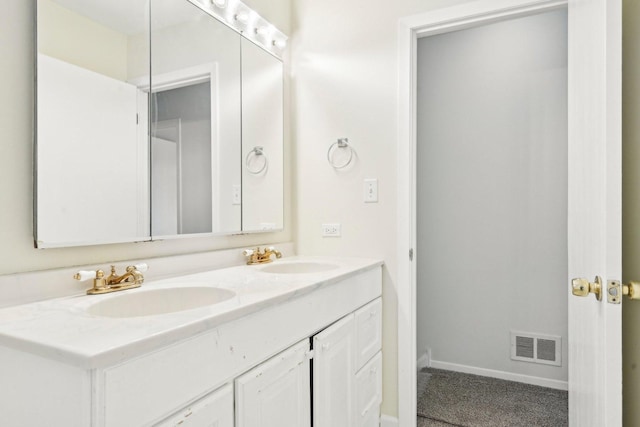 bathroom featuring vanity