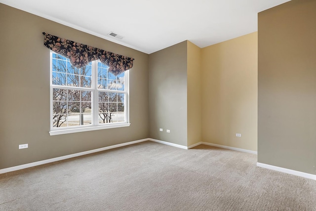 view of carpeted empty room