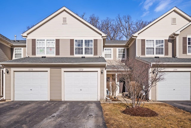 front of property featuring a garage