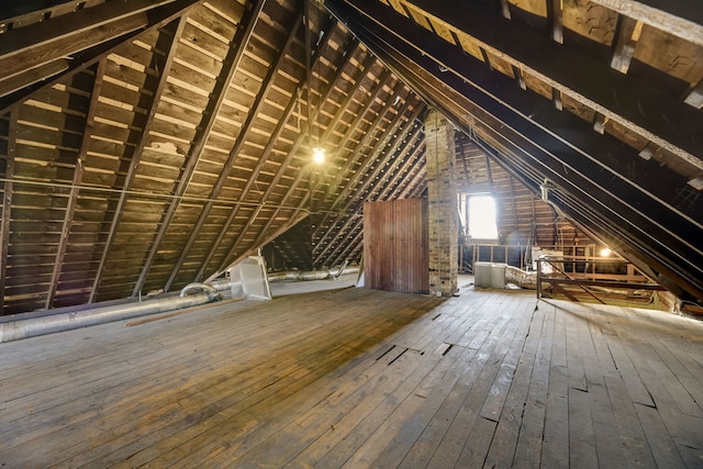 view of attic