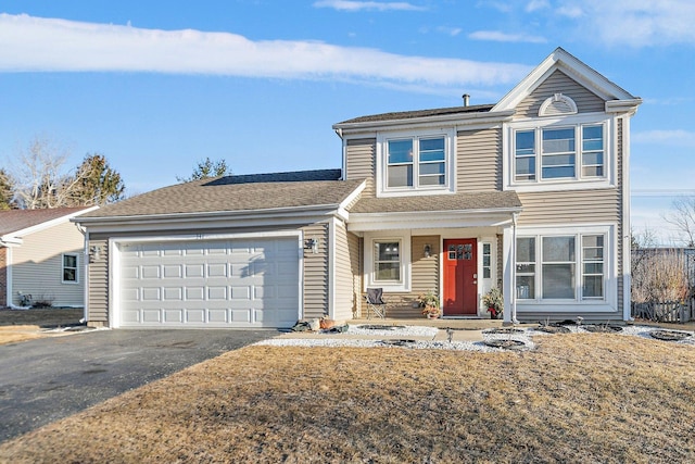 front facade featuring a garage