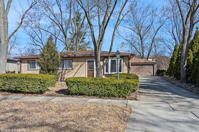 ranch-style house with a garage