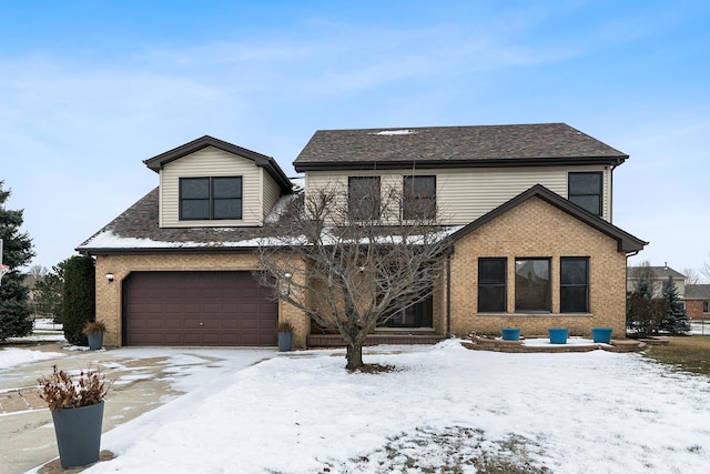 view of front of house featuring a garage