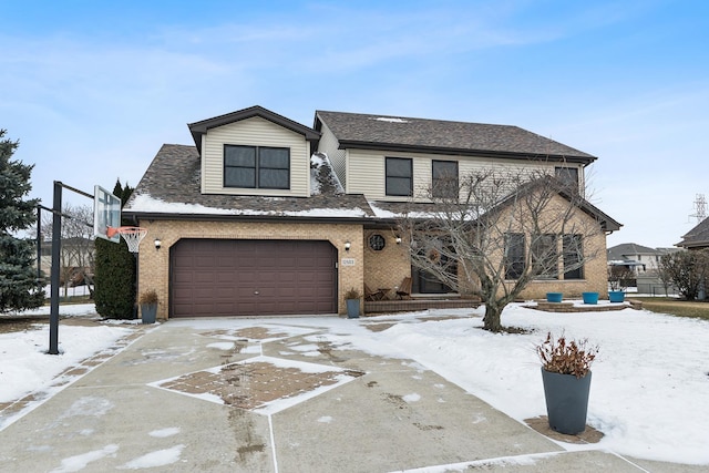 view of front of house featuring a garage