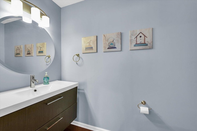 bathroom featuring vanity
