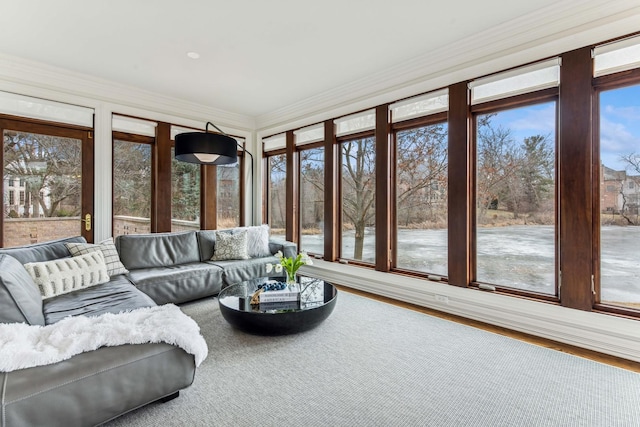 view of sunroom / solarium