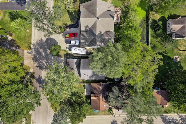 birds eye view of property