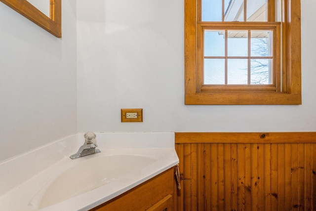 bathroom featuring vanity