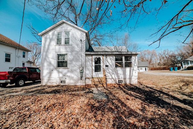 view of front of home