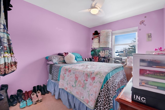 5405 W Galewood Ave, Chicago, IL 60639 - carpeted bedroom featuring ceiling fan