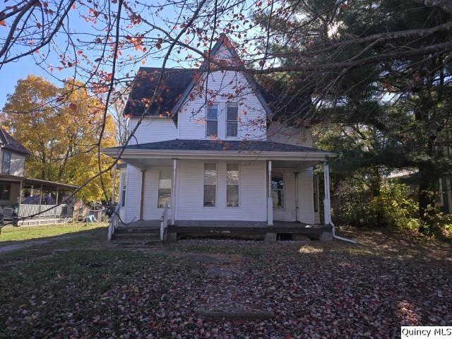 view of front of house with covered porch