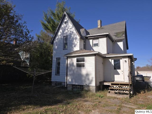 view of rear view of property