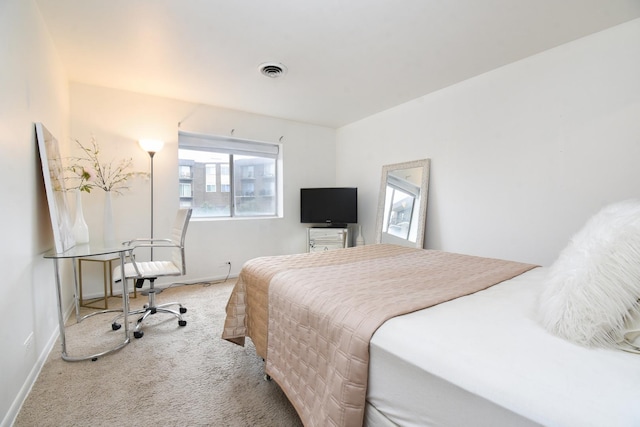 bedroom featuring carpet flooring