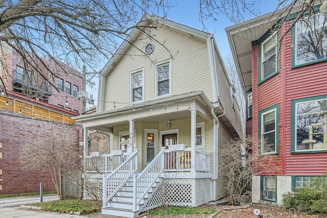 view of front facade with a porch