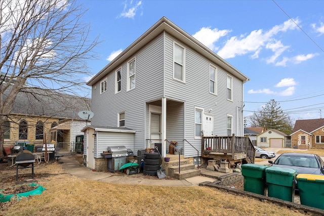 view of back of property