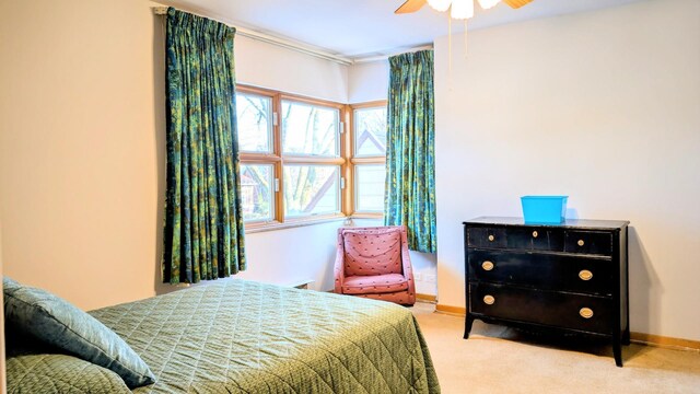 9018 S Oakley Ave, Chicago, IL 60643 - bedroom featuring carpet flooring, baseboards, and ceiling fan