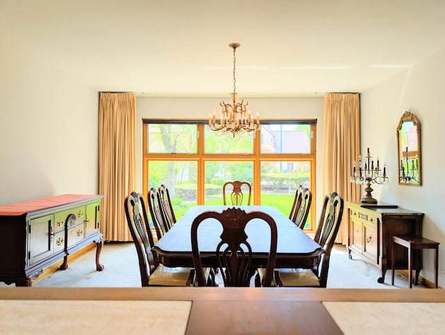 9018 S Oakley Ave, Chicago, IL 60643 - carpeted dining space with a chandelier