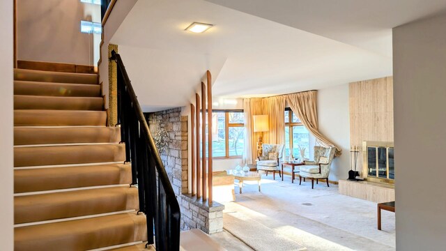 9018 S Oakley Ave, Chicago, IL 60643 - stairs with carpet