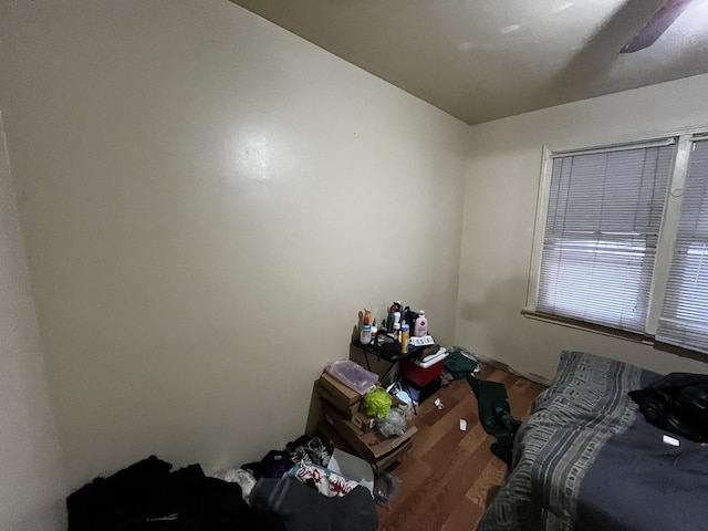 bedroom featuring hardwood / wood-style flooring