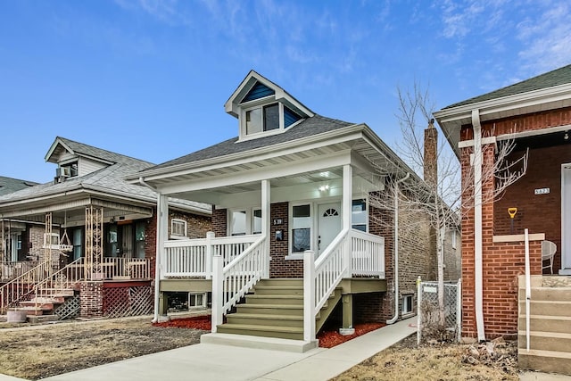 view of front of house featuring a porch