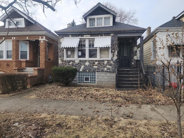 view of bungalow-style home