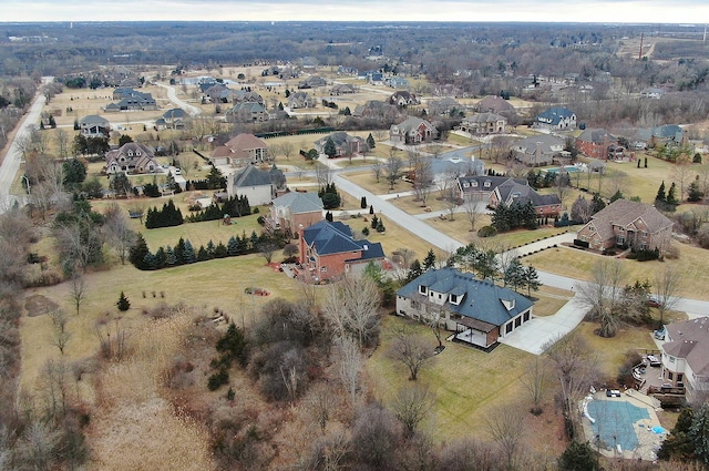 birds eye view of property