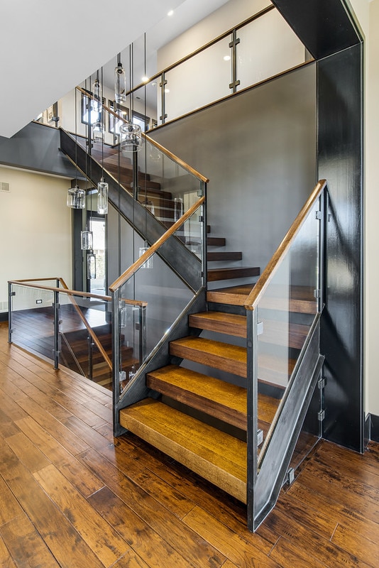 6505 N Knox Ave, Lincolnwood, IL 60645 - stairway with hardwood / wood-style floors and visible vents
