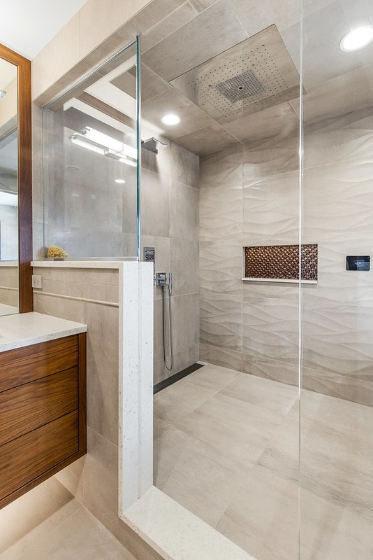 6505 N Knox Ave, Lincolnwood, IL 60645 - bathroom featuring vanity and walk in shower
