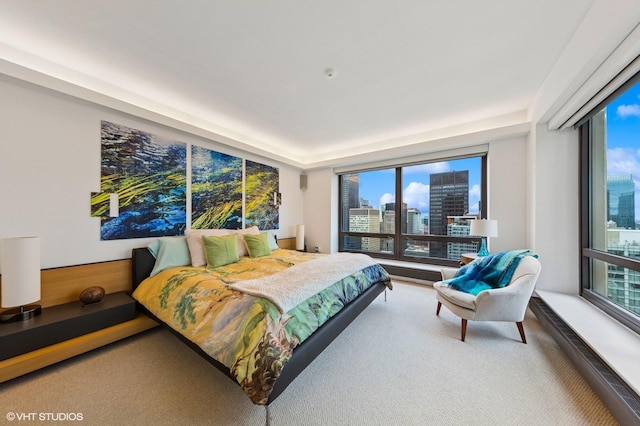 130 N Garland Ct Unit 4101, Chicago, IL 60602 - carpeted bedroom with multiple windows and a city view